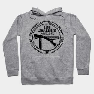 Classic DeRailers Podcast Logo (Tracks - Black) Hoodie